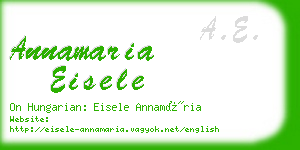 annamaria eisele business card